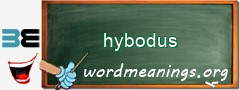 WordMeaning blackboard for hybodus